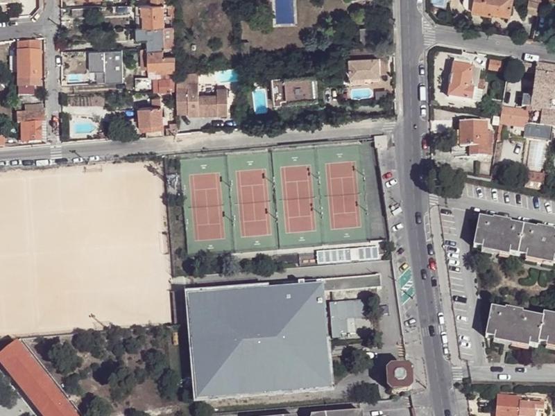 Vue aérienne de Complexe Sportif Bois Luzy