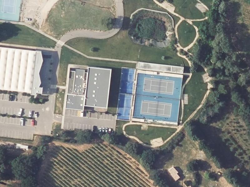 Vue aérienne de Trets Tennis & Padel Club