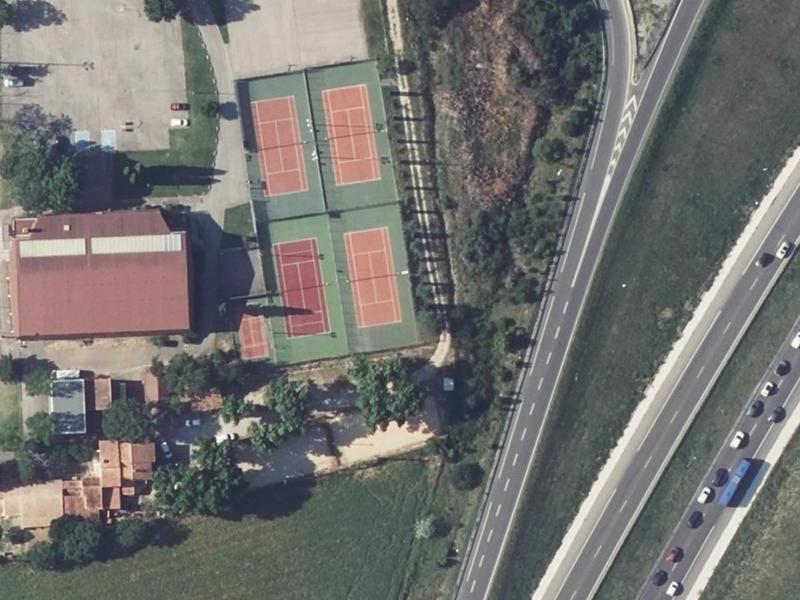 Vue aérienne de Complexe Sportif de la Pioline
