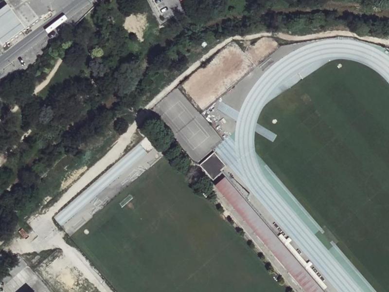 Vue aérienne de Complexe Sportif de Lattre