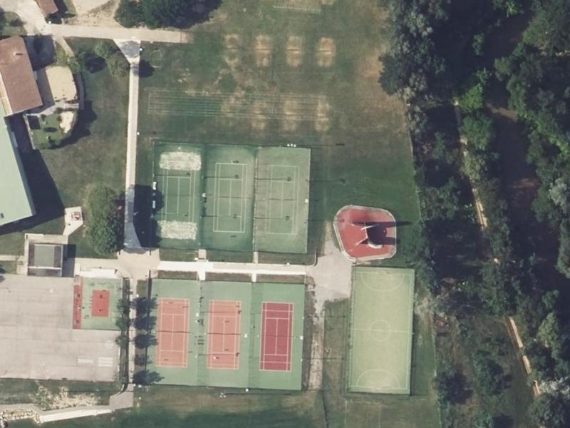 Vue aérienne de Complexe Sportif du Val de l’Arc