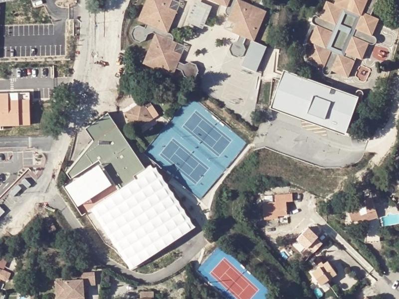 Vue aérienne de Tennis Club Fuveau