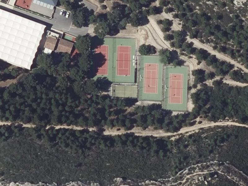 Vue aérienne de Complexe Tennistique Jean Barraquier