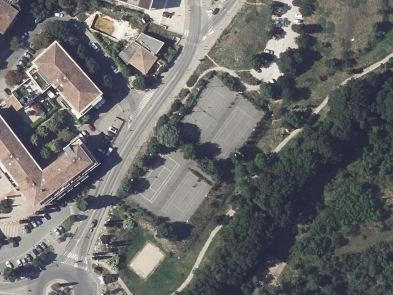 Vue aérienne de Padel Boulevard