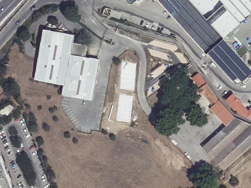 Vue aérienne de Padel SMI