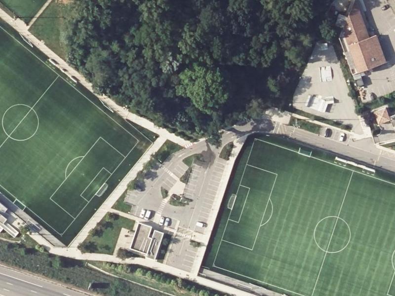 Vue aérienne de Plaine Sportive