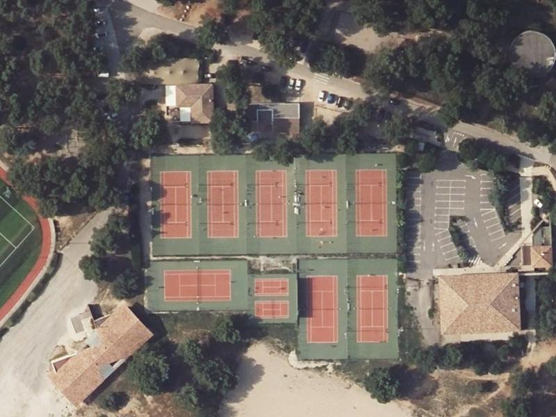 Vue aérienne de Plateau Sportif