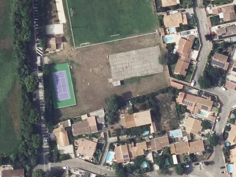 Vue aérienne de Stade Municipal Moules