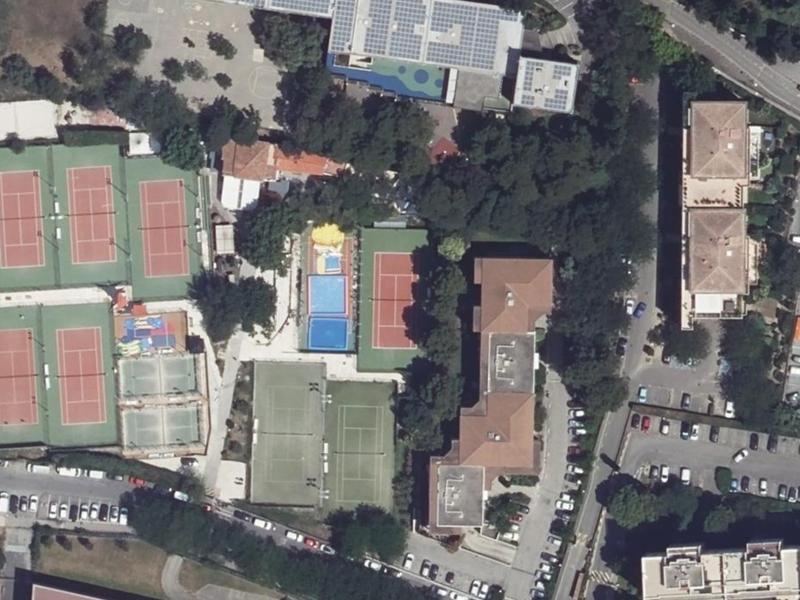 Vue aérienne de Tennis Club La Fourragère ASPTT