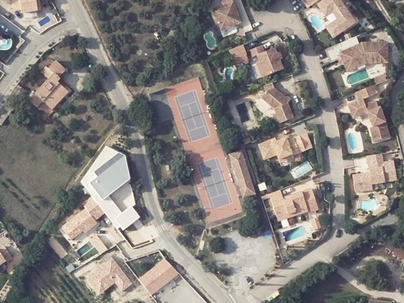 Vue aérienne de Tennis Club de Cornillon-Confoux