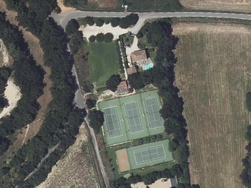 Vue aérienne de Tennis Club de Puyricard