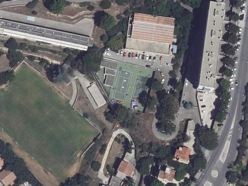 Vue aérienne de Tennis Club Nord