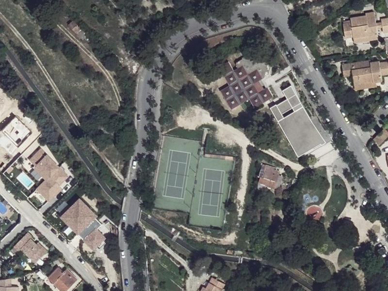 Vue aérienne de Tennis Club Ruissatel