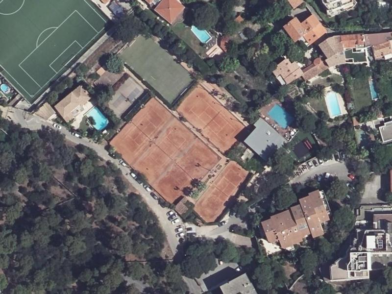Vue aérienne de Tennis Club Williams