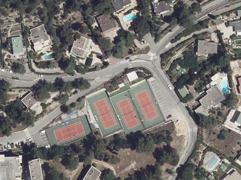 Vue aérienne de Tennis Club