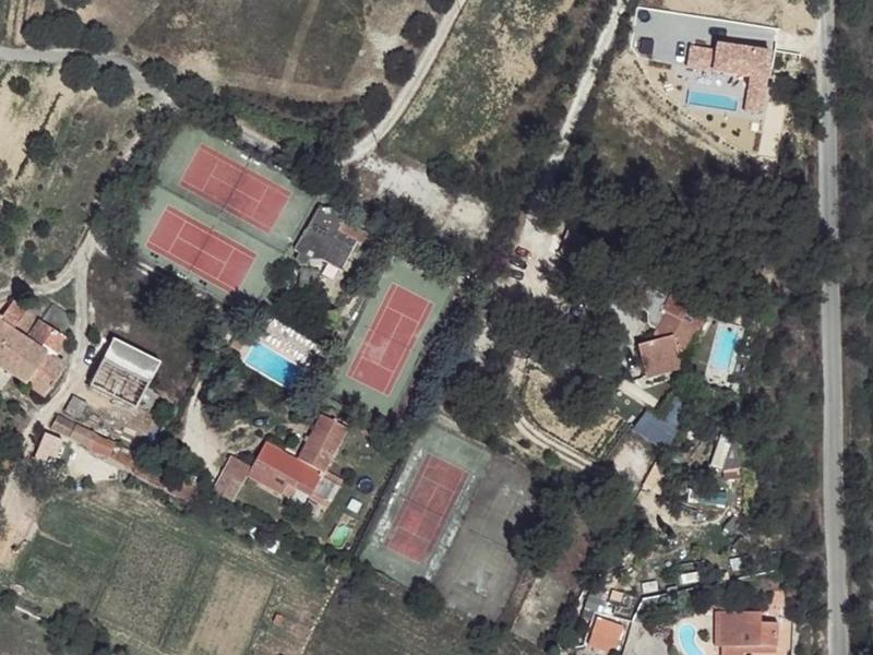 Vue aérienne de Tennis de la Dorgale