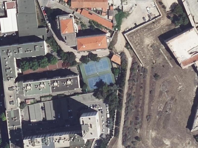Vue aérienne de Tennis du Pharo