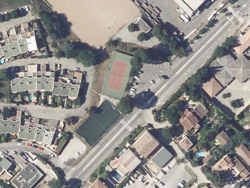 Vue aérienne de Tennis Houilleres