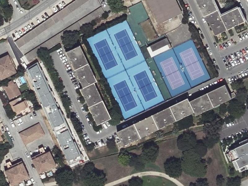 Vue aérienne de Tennis La Pausa