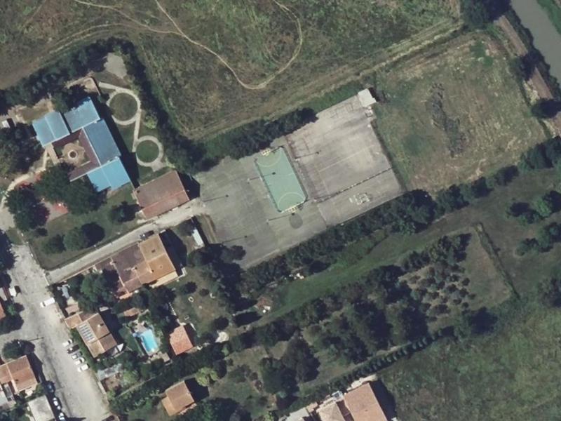 Vue aérienne de Tennis Municipal Mas Thibert