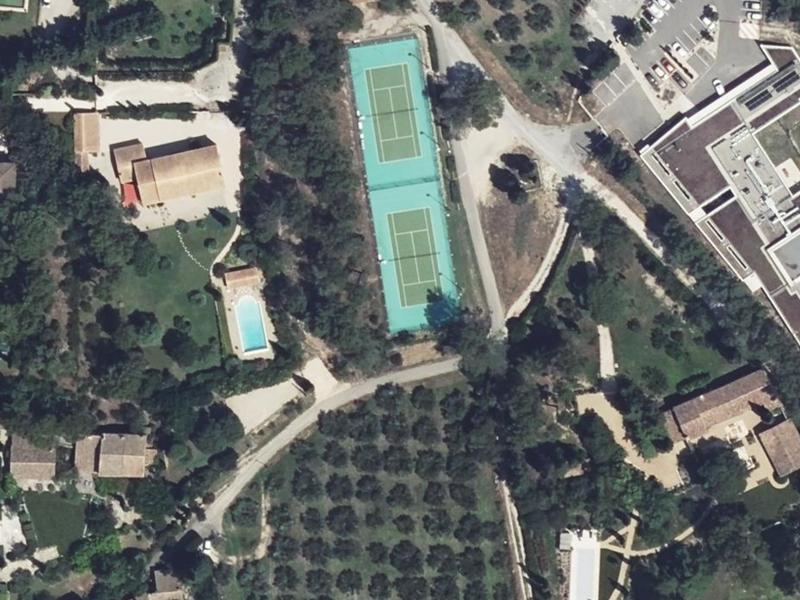 Vue aérienne de Tennis Municipal