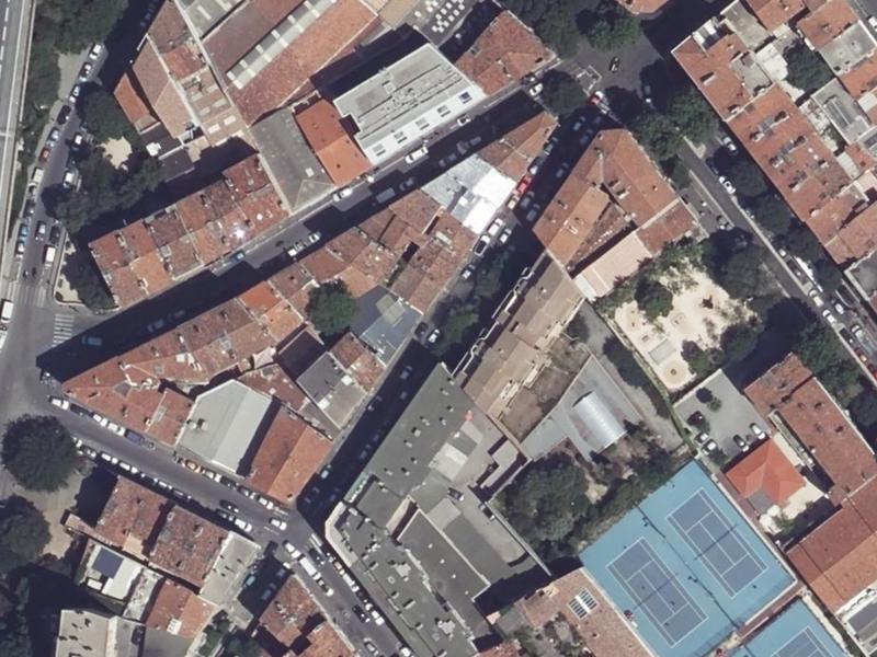 Vue aérienne de Tennis UCS Douanes